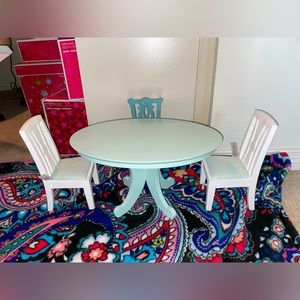 American Girl Doll Table and Chair Set